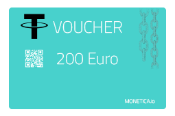 Monetica USDT Crypto Voucher 200 Eur